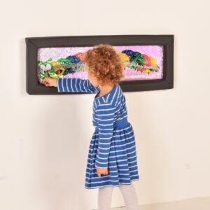 Flip Sequin Board: Hide the Caterpillar. Padded. (840mm x 300mm)