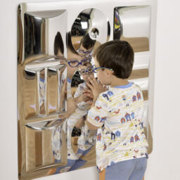 Sensory Mirror (Safety plastic)(800mm sq.) (Unframed for indoor/outdoor use)