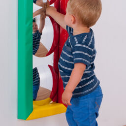 3 Bubble Sensory Mirror with soft frame (Rectangle 840mm x 300mm)