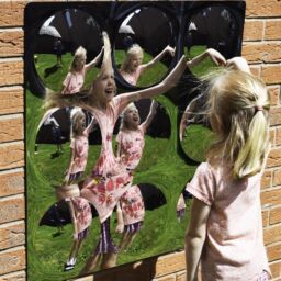 9 Bubbles Mirror (Large)(800mm square)(Indoor/Outdoor)