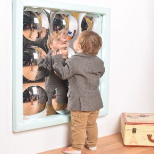 9 Bubbles Sensory Mirror with soft frame