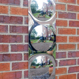 3 Bubble Mirror (safety plastic)(800 x 270mm) (Unframed for indoor/outdoor use)