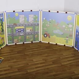 Classroom Dividers/Screens: Giant Squares: Set of 4 (Each 1160mm square)