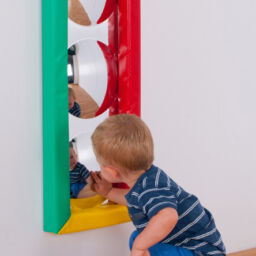 3 Bubble Sensory Mirror with soft frame (Rectangle 840mm x 300mm)